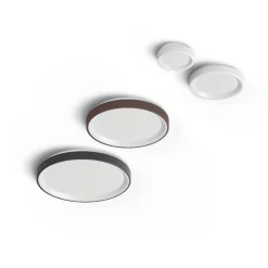 LED-seinävalaisin Iside, valkoinen, metalli, Ø 35 cm, IP40