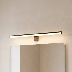 LED-seinävalaisin Lino, mattamusta/valkoinen
