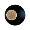 LED-seinävalaisin LUNA MEGA XXL, musta/kultainen, halkaisija 120 cm,