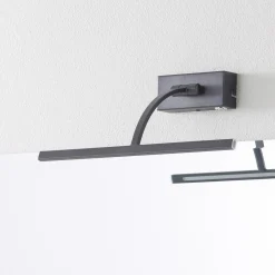 LED-seinävalaisin Matisse, leveys 34 cm, musta