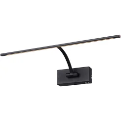 LED-seinävalaisin Matisse, leveys 45 cm, musta
