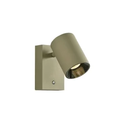 LED-seinävalaisin Melina, oliivinvihreä, ulkonema 12 cm, metallia, himmennettävä