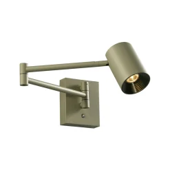 LED-seinävalaisin Melina, oliivinvihreä, ulottuvuus 55 cm, metallia,