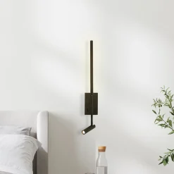 LED-seinävalaisin 23039, musta, 3000 K, 2-valo, metallia