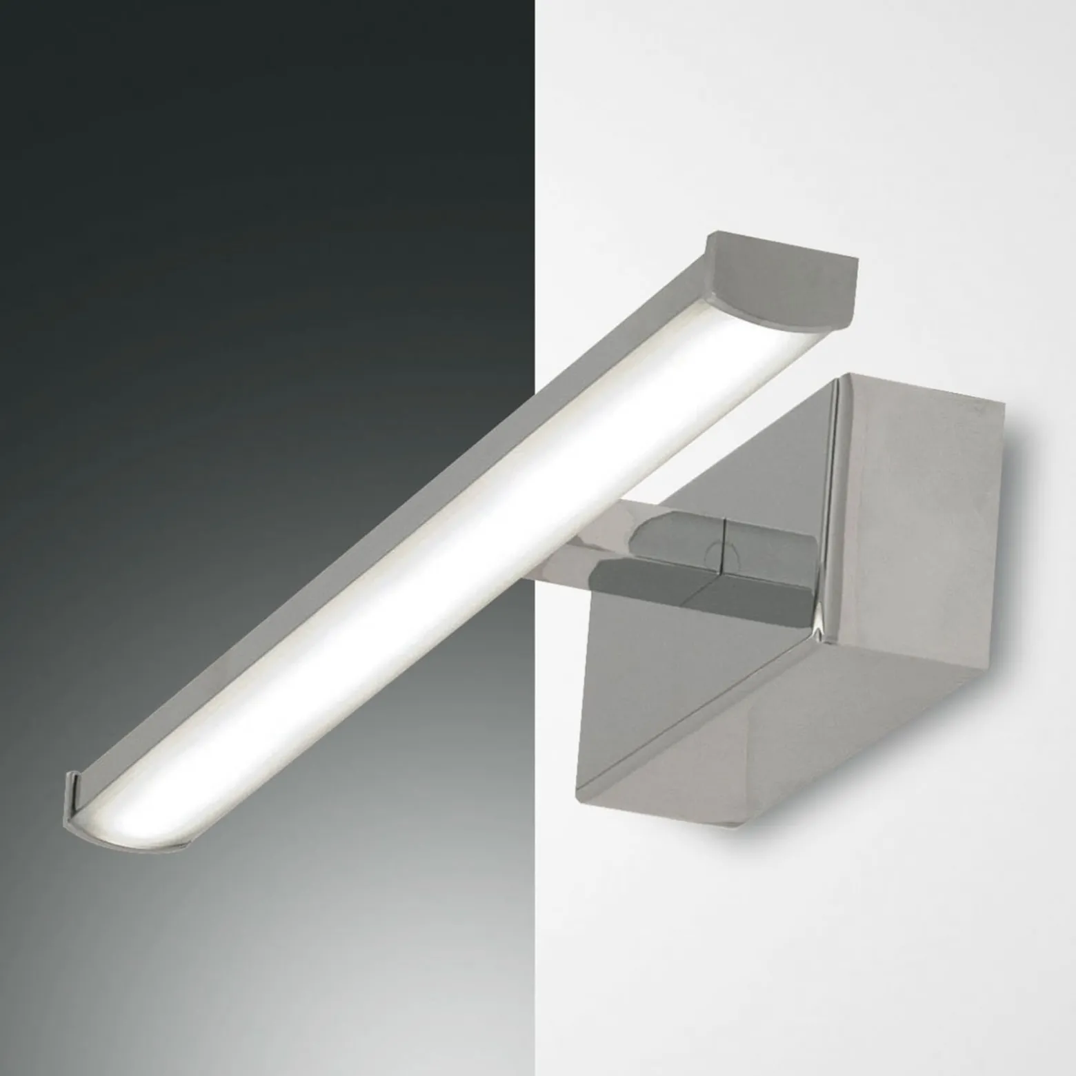 LED-seinävalaisin Nala, kromi, leveys 30 cm