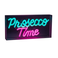 LED-seinävalaisin Prosecco Time kirkas 30x15 cm muovi USB RGB