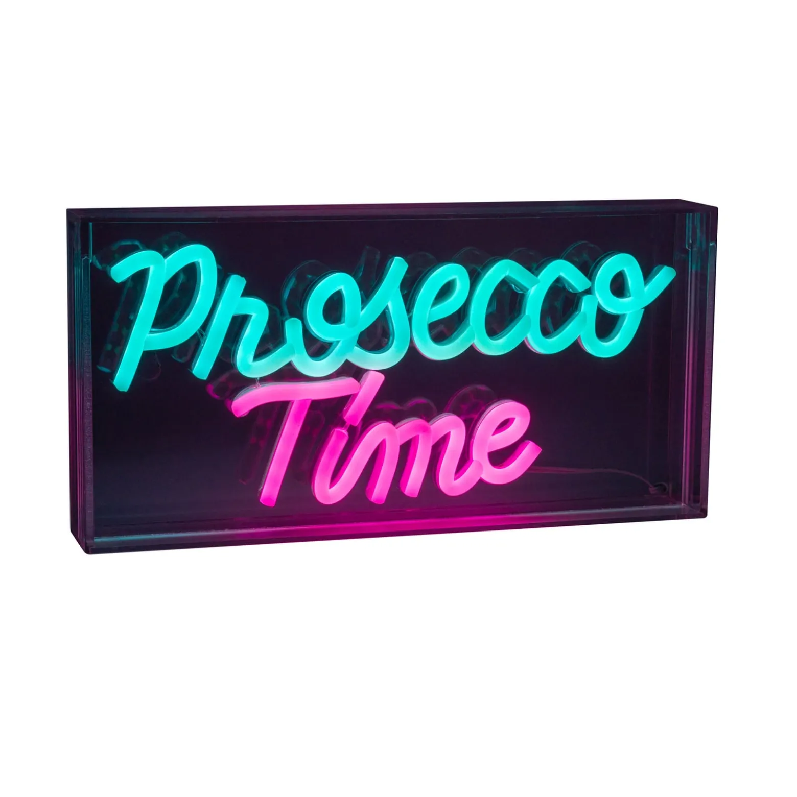 LED-seinävalaisin Prosecco Time kirkas 30x15 cm muovi USB RGB