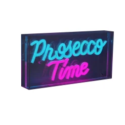 LED-seinävalaisin Prosecco Time kirkas 30x15 cm muovi USB RGB
