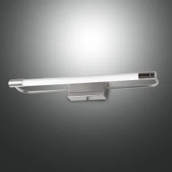 LED-seinävalaisin Rapallo, kromi, IP44, 40 cm