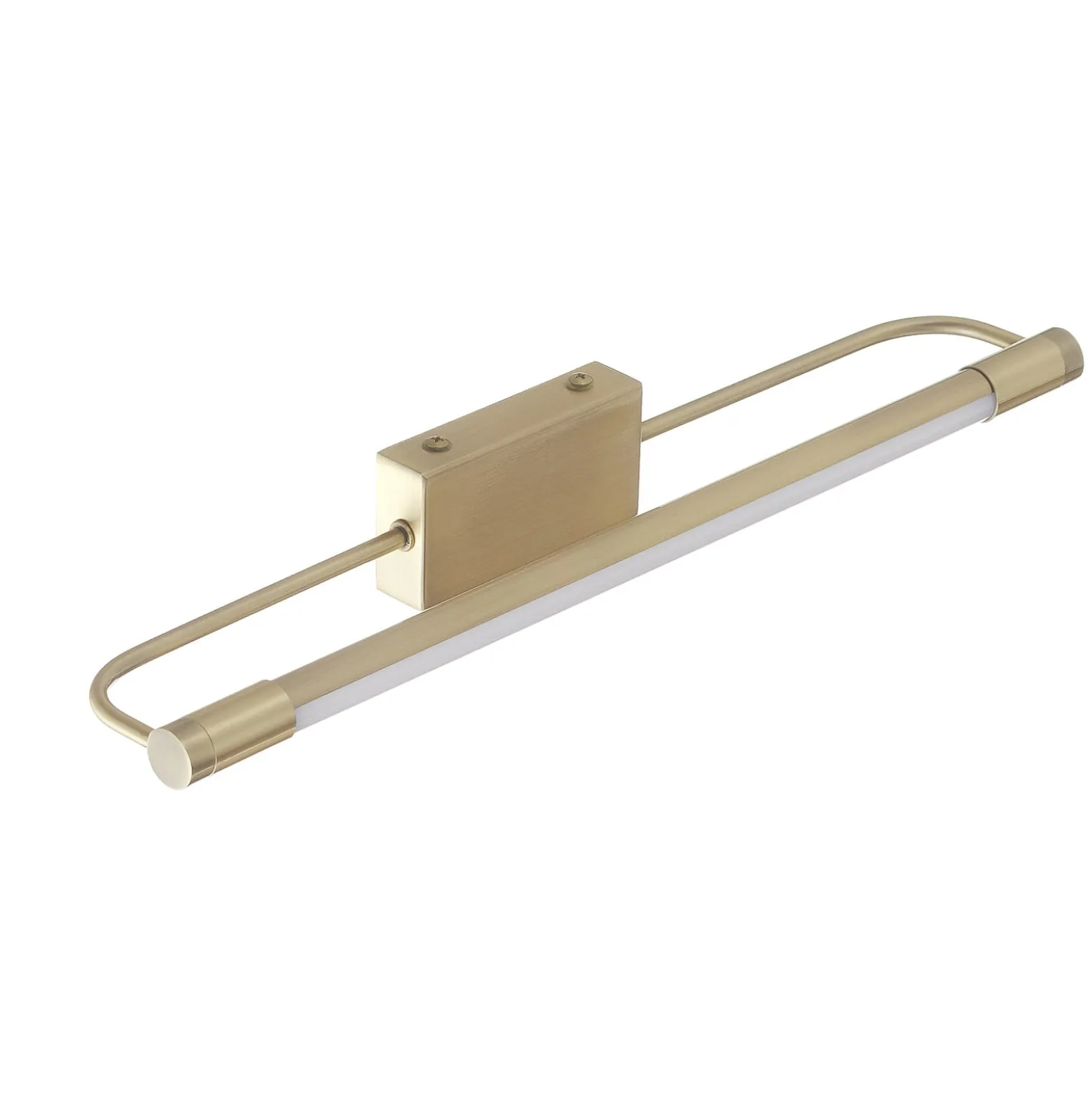 LED-seinävalaisin Rapallo, messinki, IP44, 40 cm