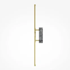 LED-seinävalaisin RENAISSANCE, messinki/marmori, korkeus 63 cm, 2-osainen.