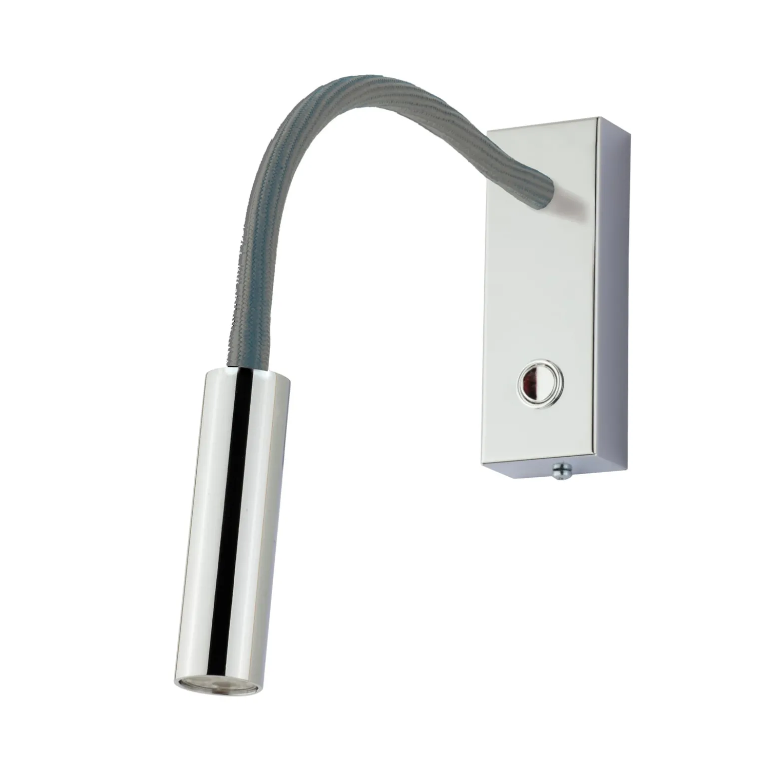 LED-seinävalaisin Rocco, kromi Flexarm harmaa