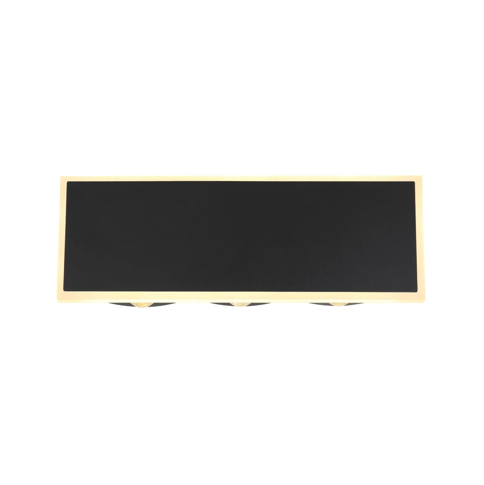 LED-seinävalaisin Saidy, leveys 25 cm, musta, metalli