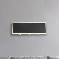 LED-seinävalaisin Saidy, leveys 25 cm, musta, metalli