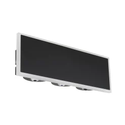 LED-seinävalaisin Saidy, leveys 25 cm, musta, metalli