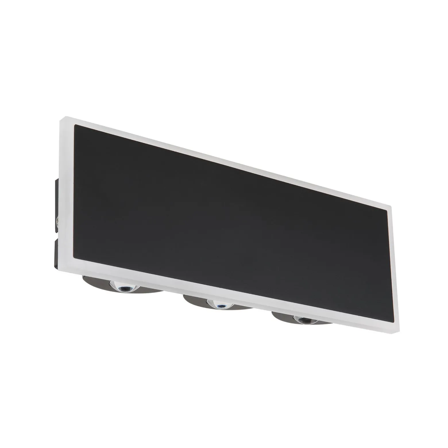 LED-seinävalaisin Saidy, leveys 25 cm, musta, metalli