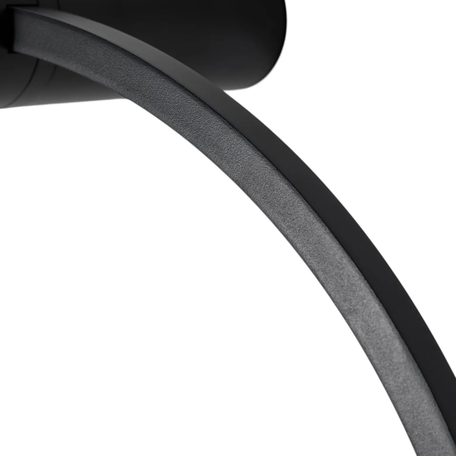 LED-seinävalaisin Saturno, musta, Ø 50 cm, metalli, 4 000 K