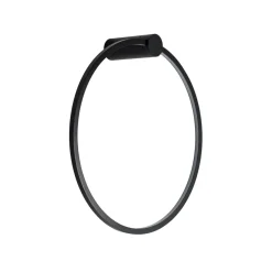 LED-seinävalaisin Saturno, musta, Ø 50 cm, metalli, 4 000 K