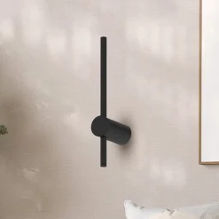 LED-seinävalaisin Swing, korkeus 30 cm, CCT, metalli, musta