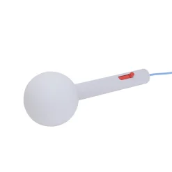 LED-seinävalaisin Talk, vaaleanharmaa/sininen, pituus 30 cm, rauta/lasi