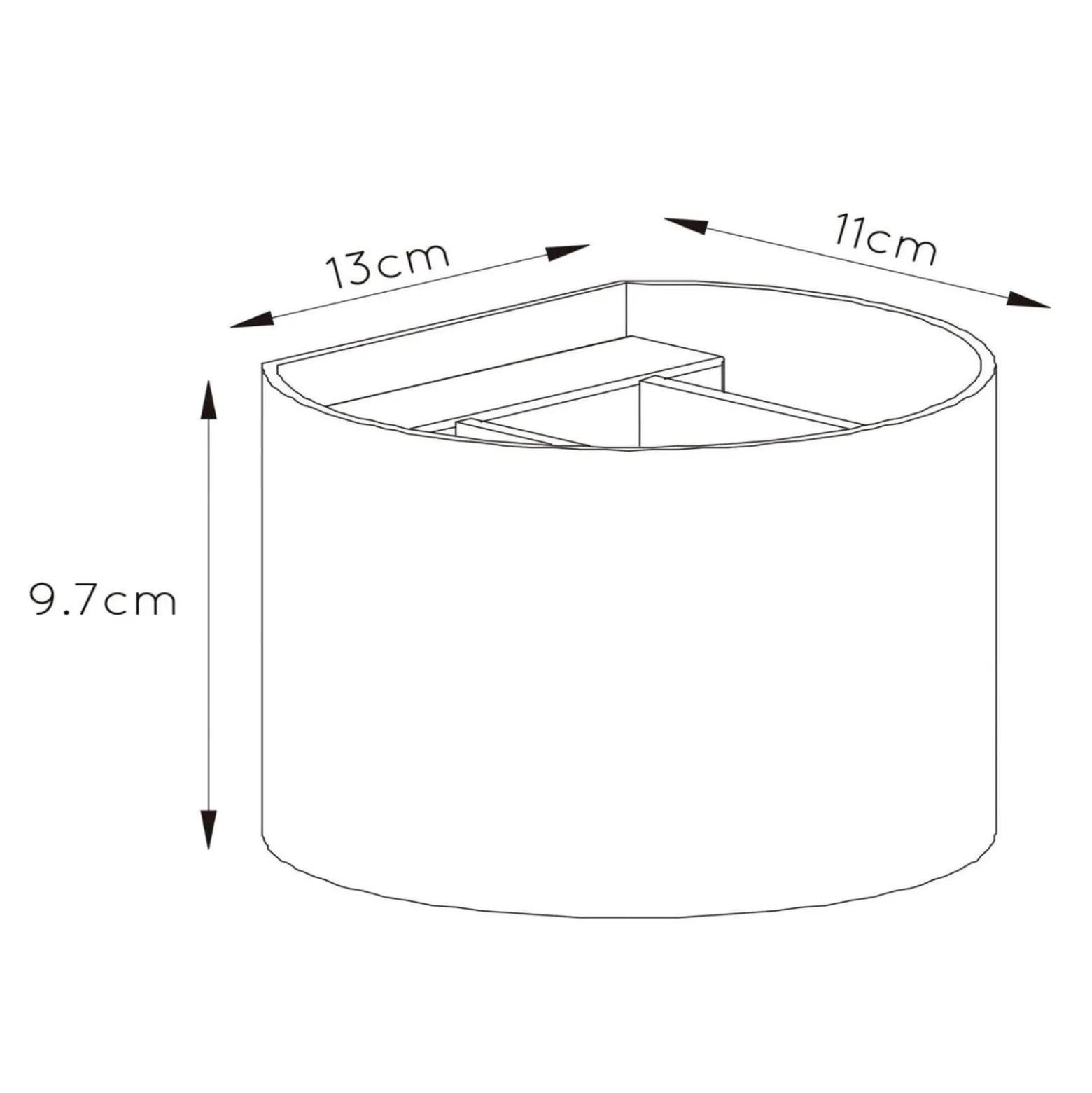 LED-seinävalaisin Xio, pyöreä, kultainen matta
