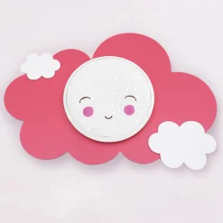 LED seinävalo kuvapilvi Starlight Smile, vaaleanpunainen