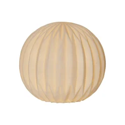 LED terassivalo Sandy, Ø 30 cm valkoinen muovi paristo paristo