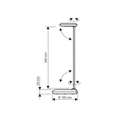 LED-työpöytävalaisin MAULstudy, musta, teräs, 49 cm, E27