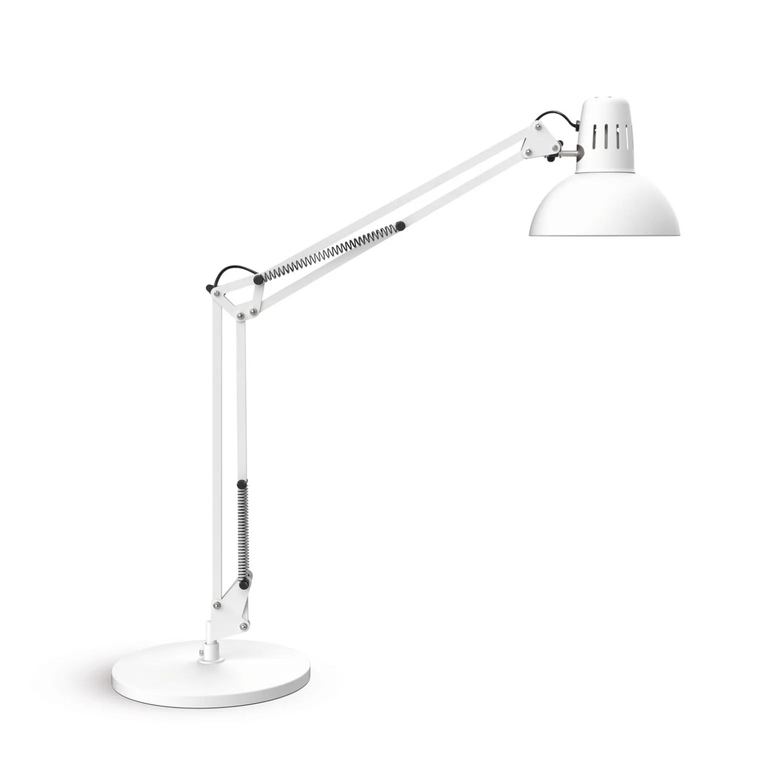 LED-työpöytävalaisin MAULstudy, valkoinen, teräs, 49 cm, E27