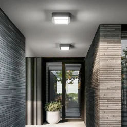 LED-ulkokattovalaisin Diuk, tummanharmaa, metalli, IP65