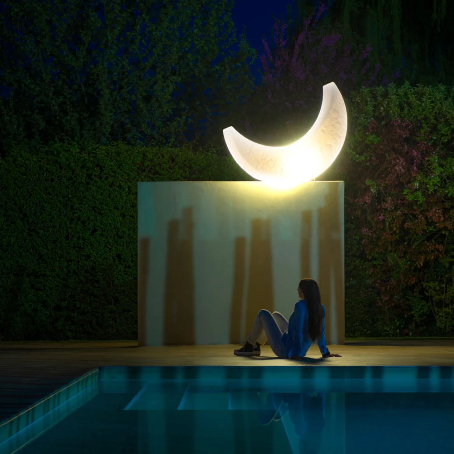 LED-ulkokoristevalaisin My Moon Lamp