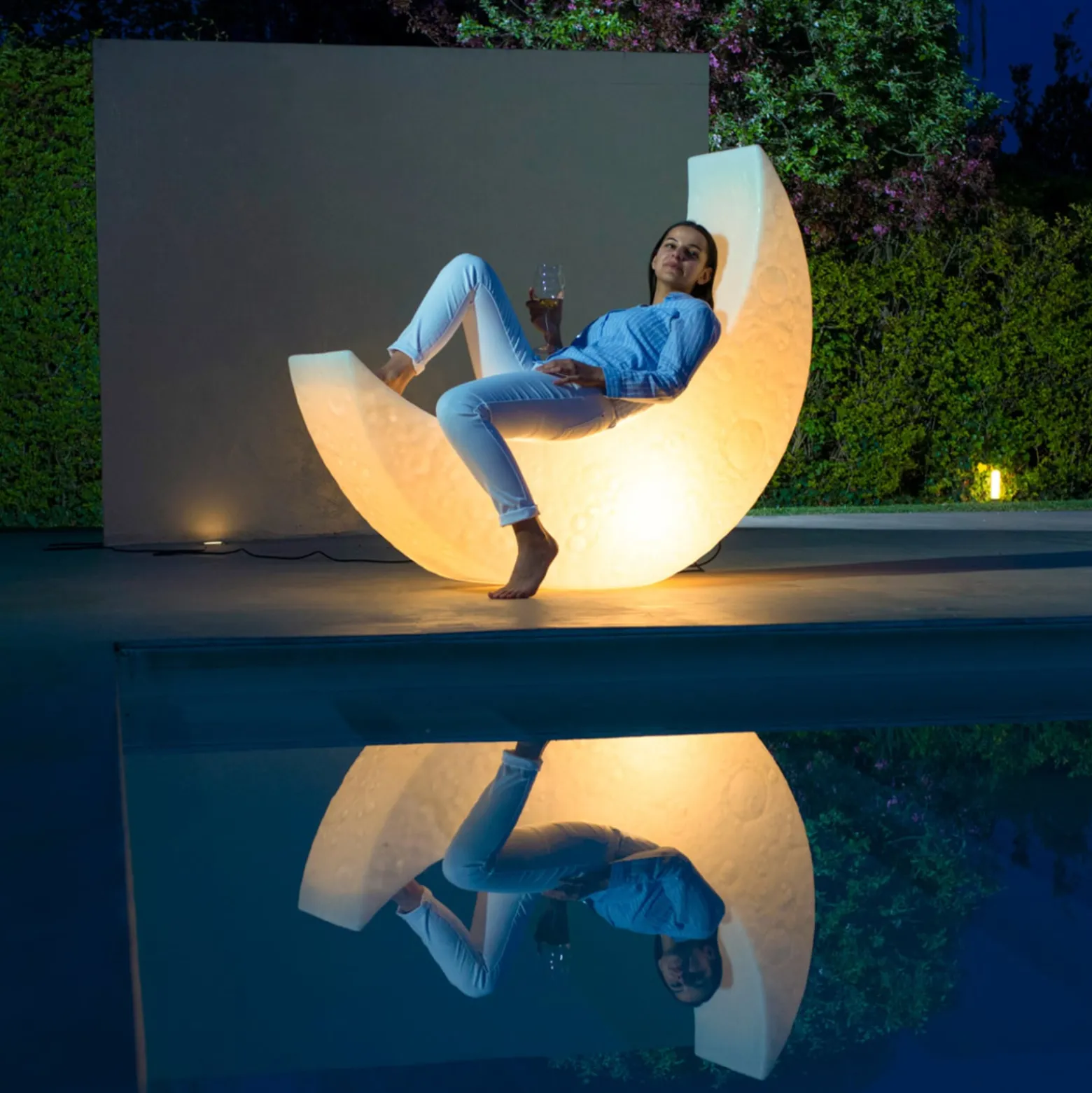 LED-ulkokoristevalaisin My Moon Lamp