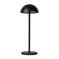 LED-ulkopöytävalaisin Joy, akku, himmennys, musta