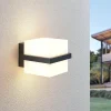 LED-ulkoseinälamppu Auron, kuution muotoinen