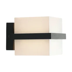 LED-ulkoseinälamppu Auron, kuution muotoinen