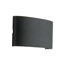LED-ulkoseinälamppu Betle, antrasiitti Leveys 17 cm Metalli CCT