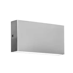 LED-ulkoseinälamppu CMD 9071, 17 cm, ruostumaton teräs, ylös/alas, IP54