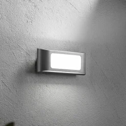 LED-ulkoseinälamppu DESERT, antrasiitti, leveys 25 cm, metalli