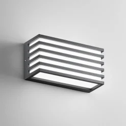 LED-ulkoseinälamppu Dukrot, antrasiitti, leveys 22 cm, metalli