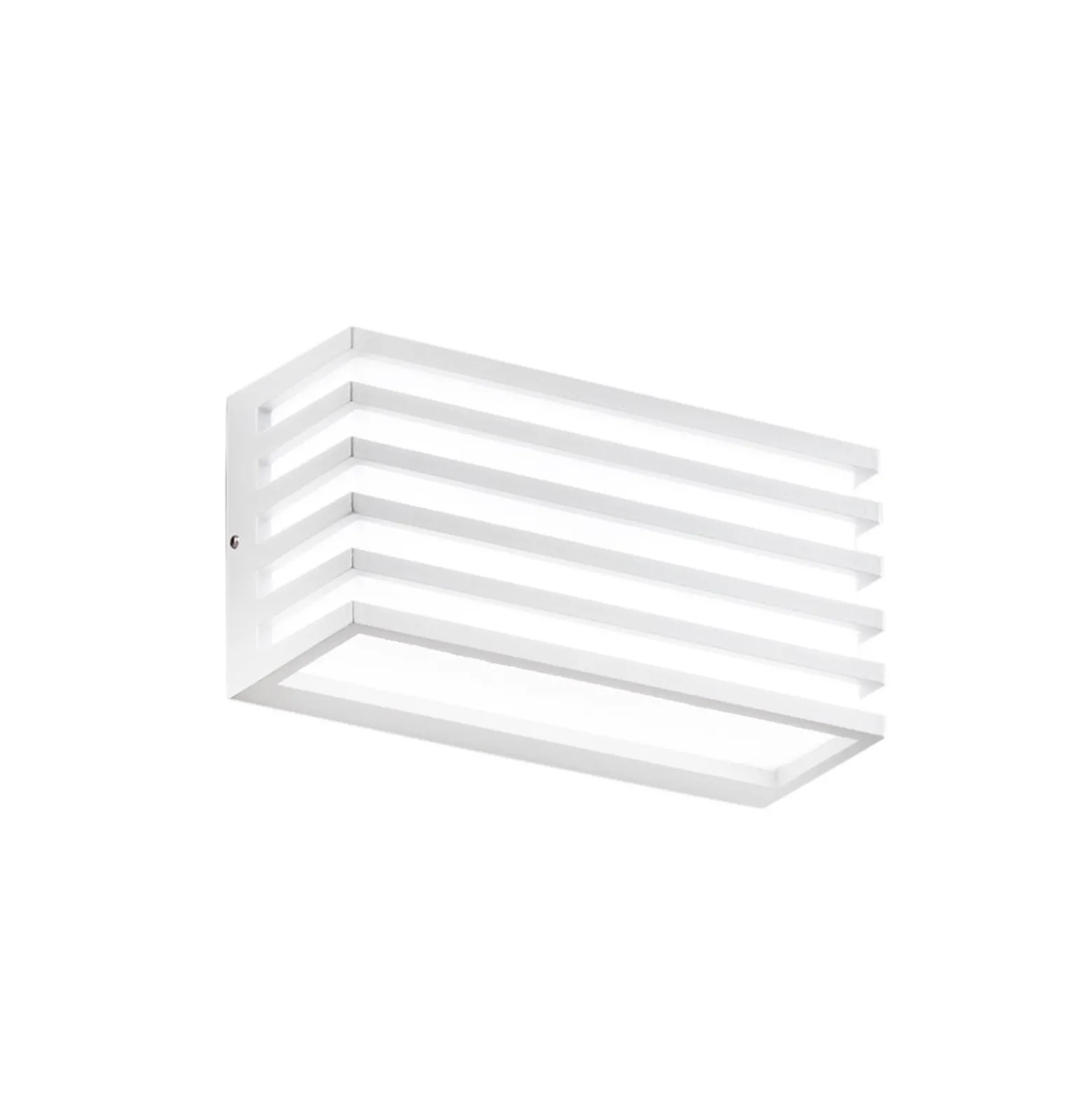 LED-ulkoseinälamppu Dukrot, valkoinen, leveys 22 cm, metalli