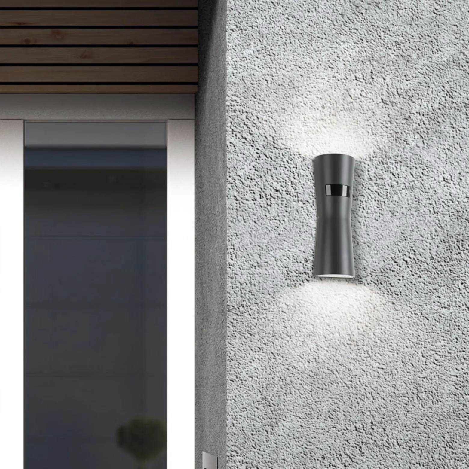 LED-ulkoseinälamppu 5135, grafiitti, metalli, 26 cm, IP65