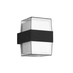 LED-ulkoseinälamppu Molina, kulmikas, antrasiitti
