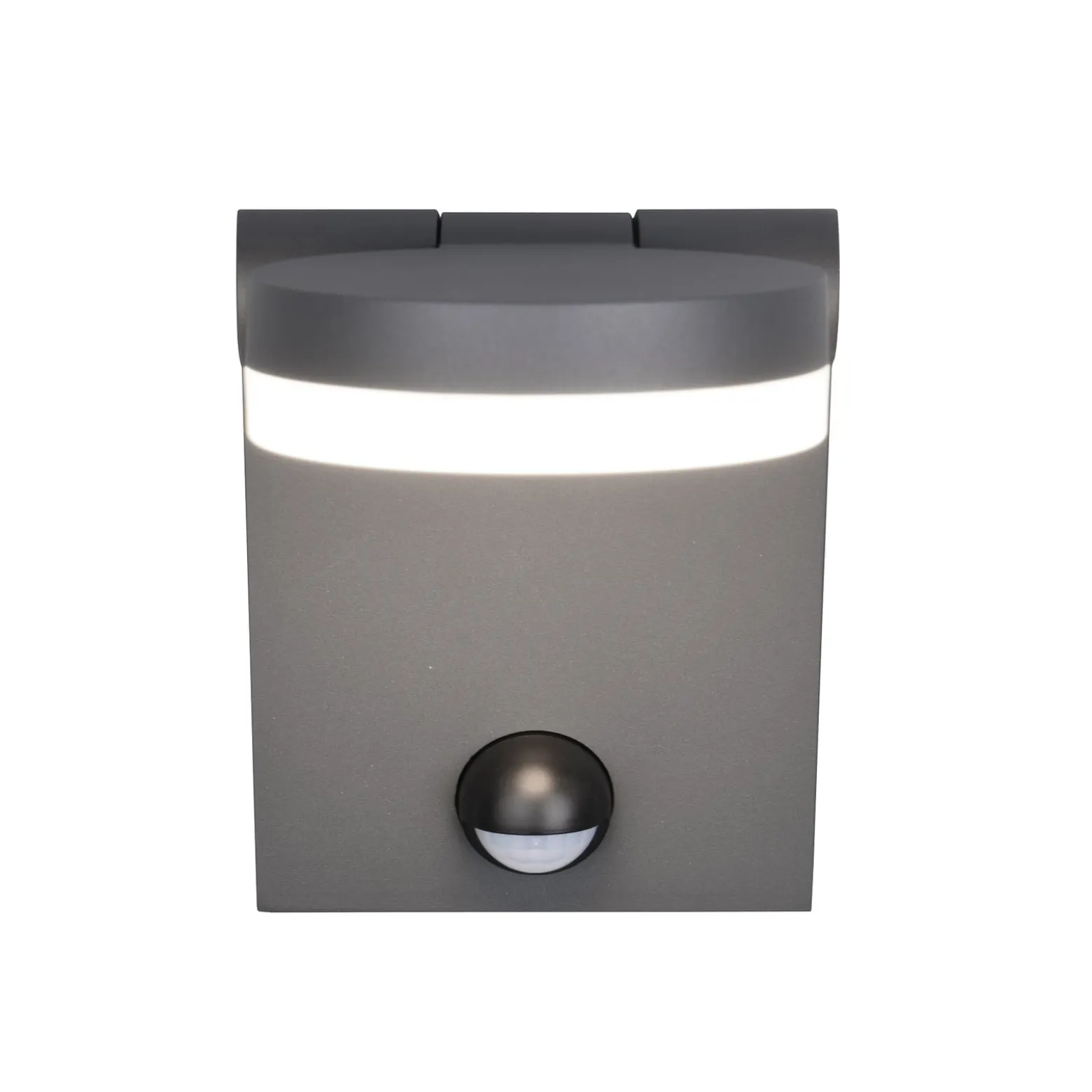 LED-ulkoseinävalaisin Adour, antrasiitti, anturi, kallistettava, CCT