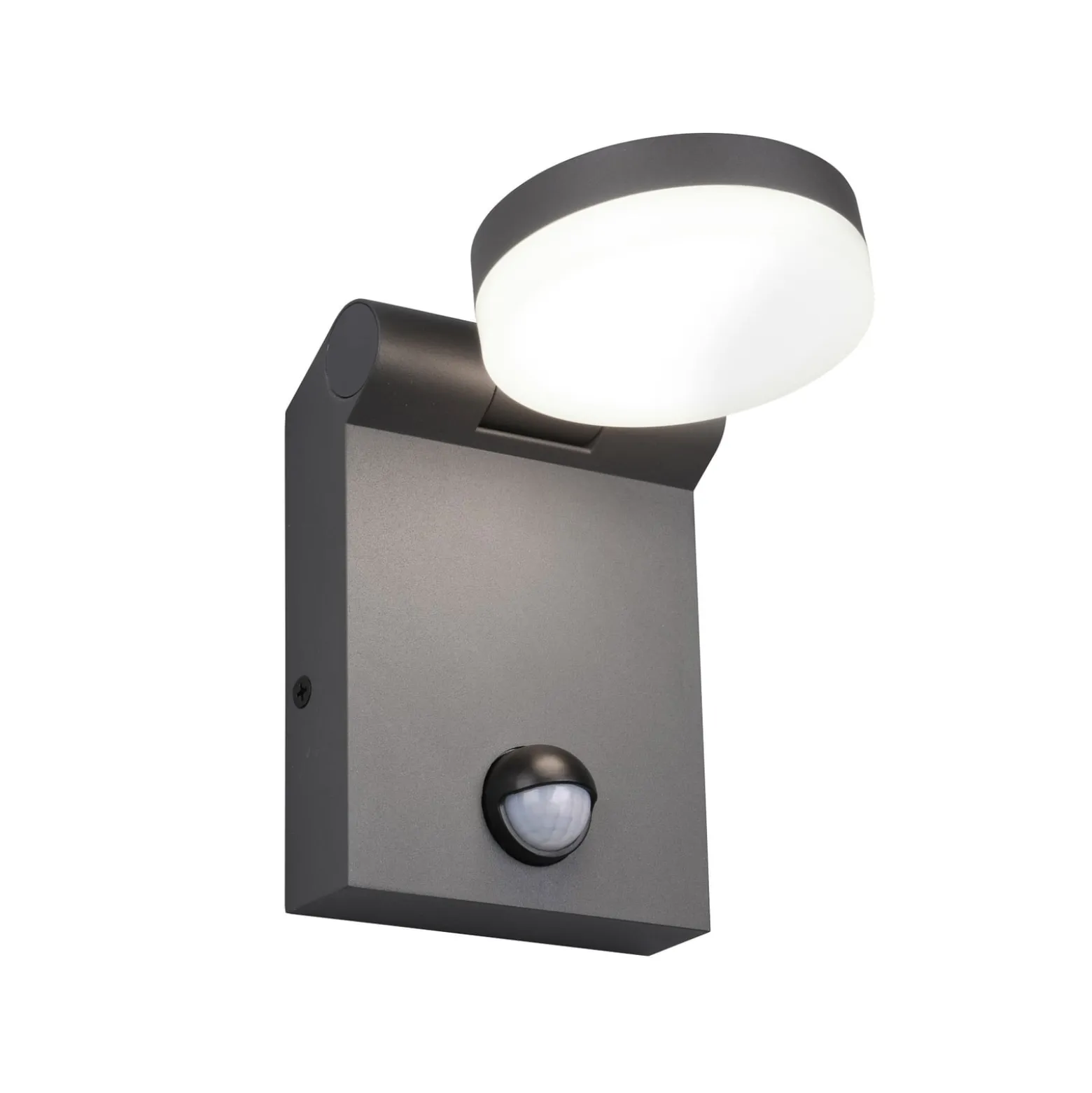 LED-ulkoseinävalaisin Adour, antrasiitti, anturi, kallistettava, CCT