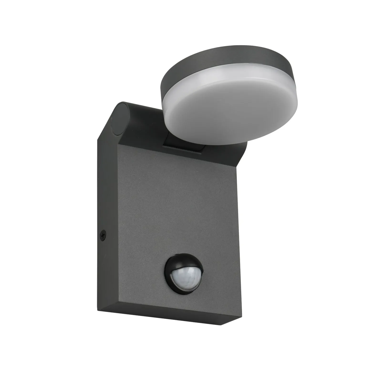 LED-ulkoseinävalaisin Adour, antrasiitti, anturi, kallistettava, CCT