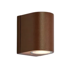 LED-ulkoseinävalaisin Alor, ruskea, 1-lamppuinen, IP65, himmennettävä
