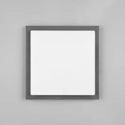 LED-ulkoseinävalaisin Bermejo, kulmikas, anturi, CCT, antrasiitti