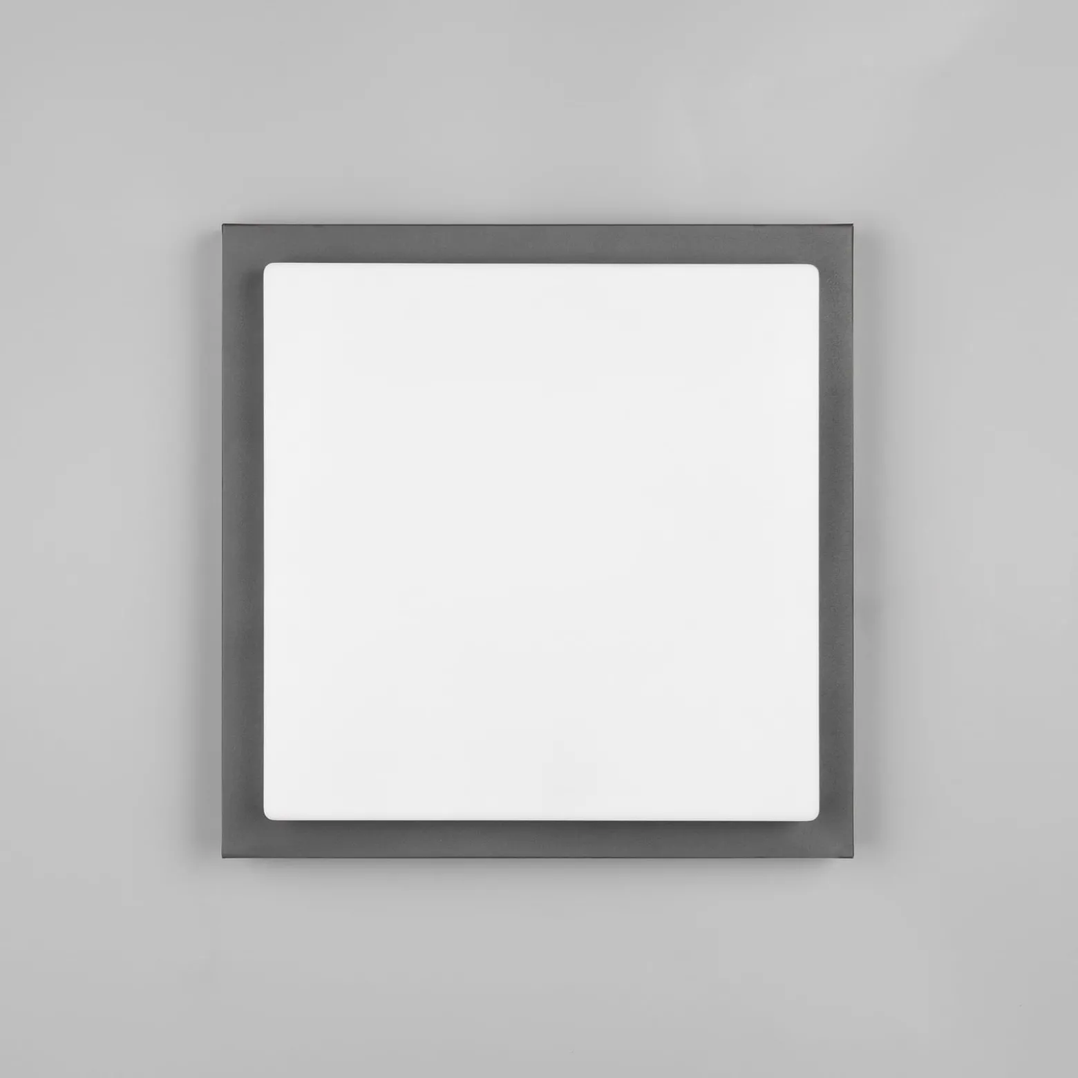 LED-ulkoseinävalaisin Bermejo, kulmikas, anturi, CCT, antrasiitti