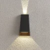 LED-ulkoseinävalaisin Dagur, tummanharmaa