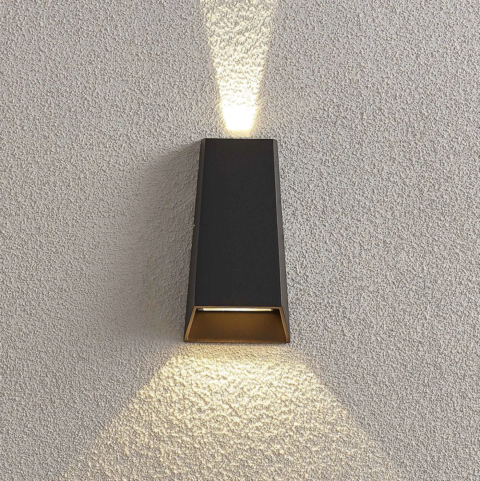 LED-ulkoseinävalaisin Dagur, tummanharmaa